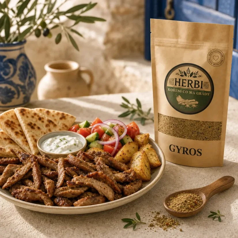 Gyros – tradiční řecká směs bez glutamanu - Hmotnost: 50 g