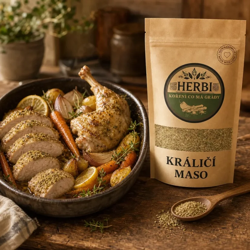 Koření na králičí maso, 50 g – bylinková směs s citronovou kůrou
