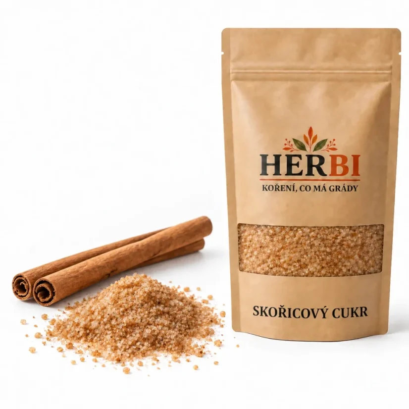Skořicový cukr, 100 g – s cejlonskou skořicí na palačinky i pečení - Hmotnost: 100 g