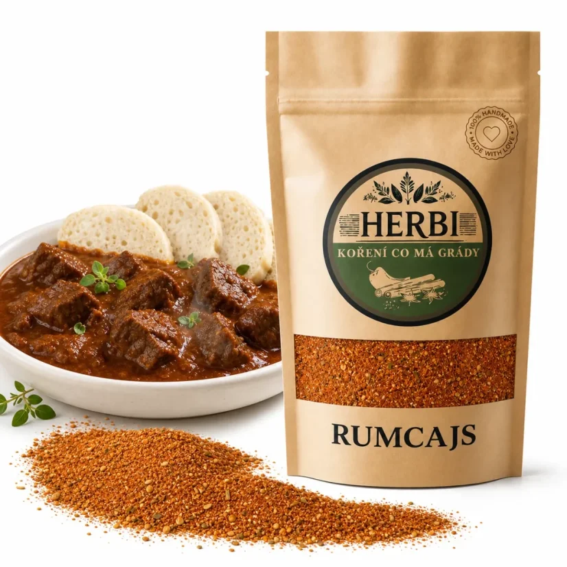 Korenie Rumcajs , 50 g – voňavá koreninová zmes pre milovníkov mäsa a gulášov