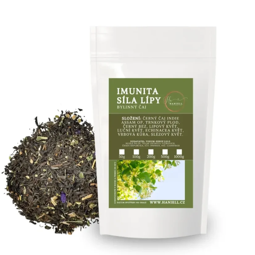 Bylinný čaj Imunita – posílení imunity a ochrana organismu - Hmotnost: 50 g