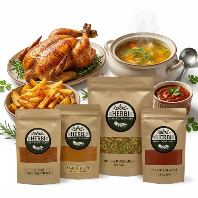 HERBI sada do každej kuchyne – 4 osvedčené produkty na varenie