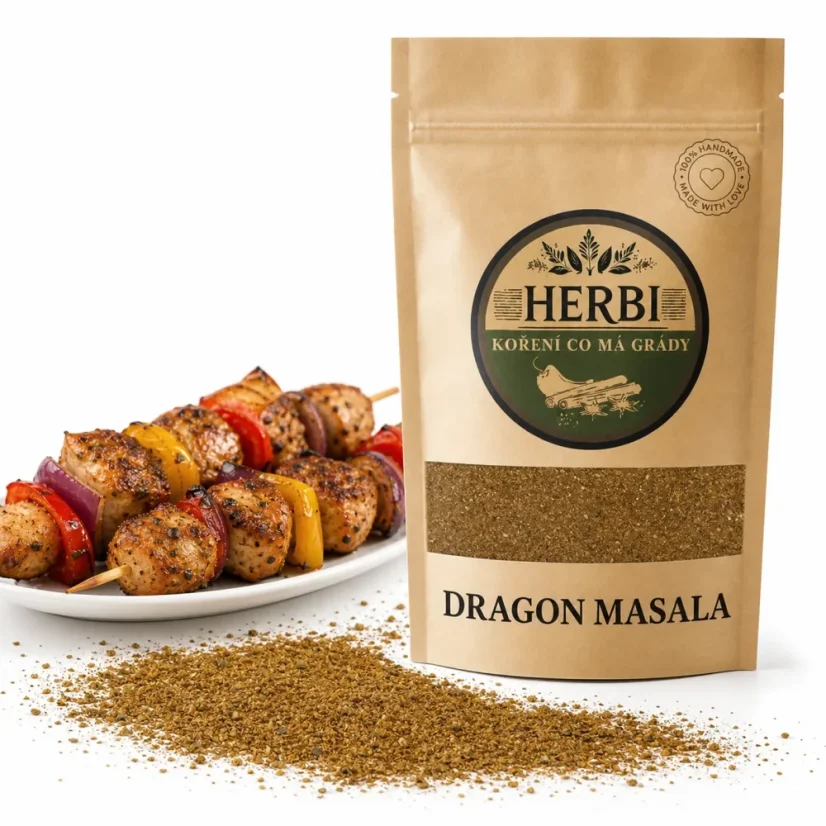 Dragon Masala 50 g – pikantná exotická zmes korenia na mäso a zeleninu