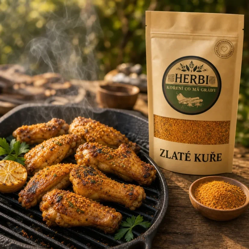 Grilovacie korenie Zlaté kurča, 100 g – korenie na pečenie a grilovanie hydiny