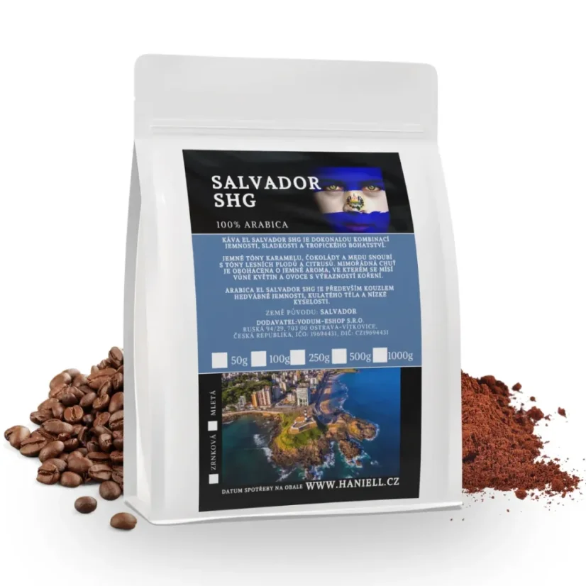 Káva Salvador SHG  – 100% arabica, čerstvo pražená