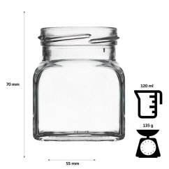 Skleněná kořenka 120 ml – ideální balení pro poctivé koření