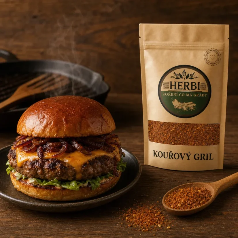 Kouřový gril, 50 g – BBQ směs s kouřovým aroma na steaky a marinády