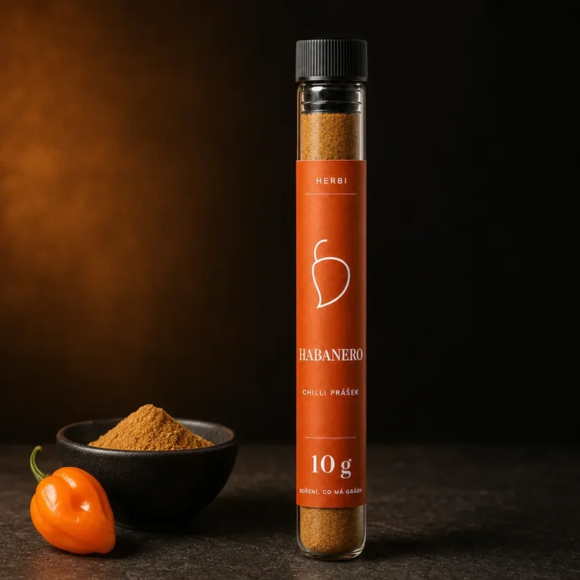 Habanero chilli prášek ve zkumavce, 10 g