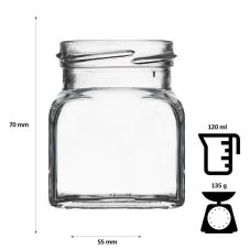 Sklenená korenička 120 ml – ideálne balenie pre poctivé korenie