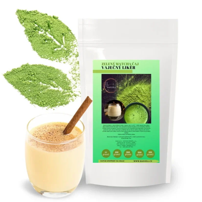 Sada Matcha Trio 3 x 50 g: sladká jahoda, Vaječný likér, čistá energie