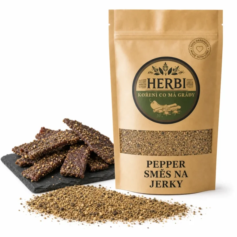Pepper zmes na jerky, 100 g – výrazná chuť s ostrým šmrncom