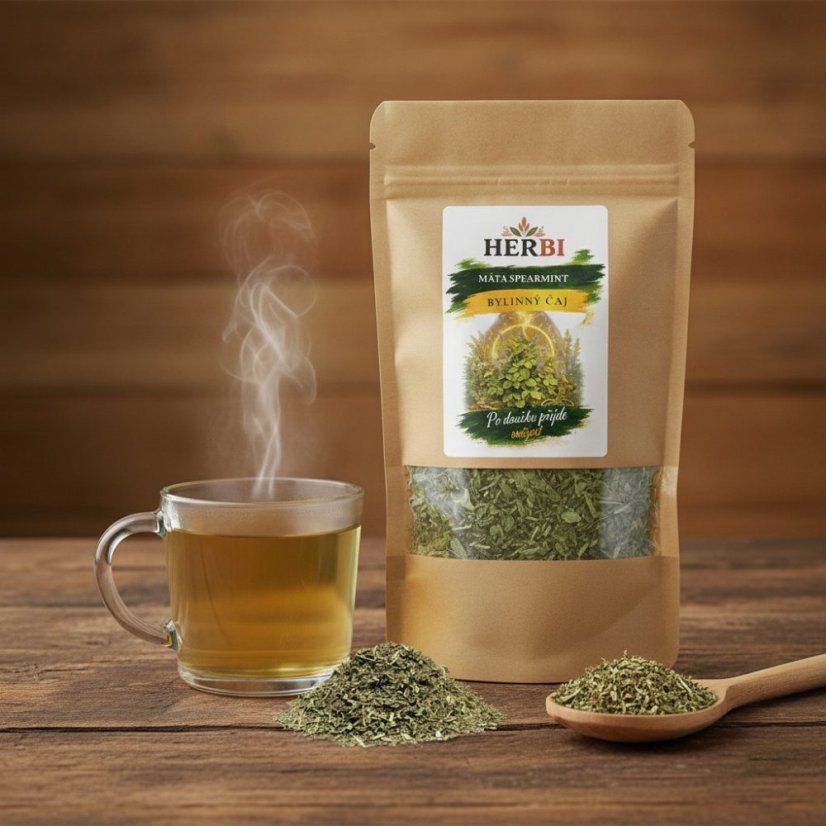 Bylinný čaj Máta spearmint - Hmotnost: 100 g