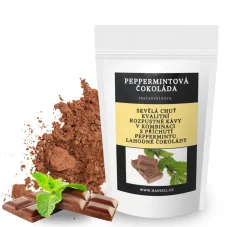 Rozpustná káva Peppermintová čokoláda – svěží máta v objetí hořké čokolády