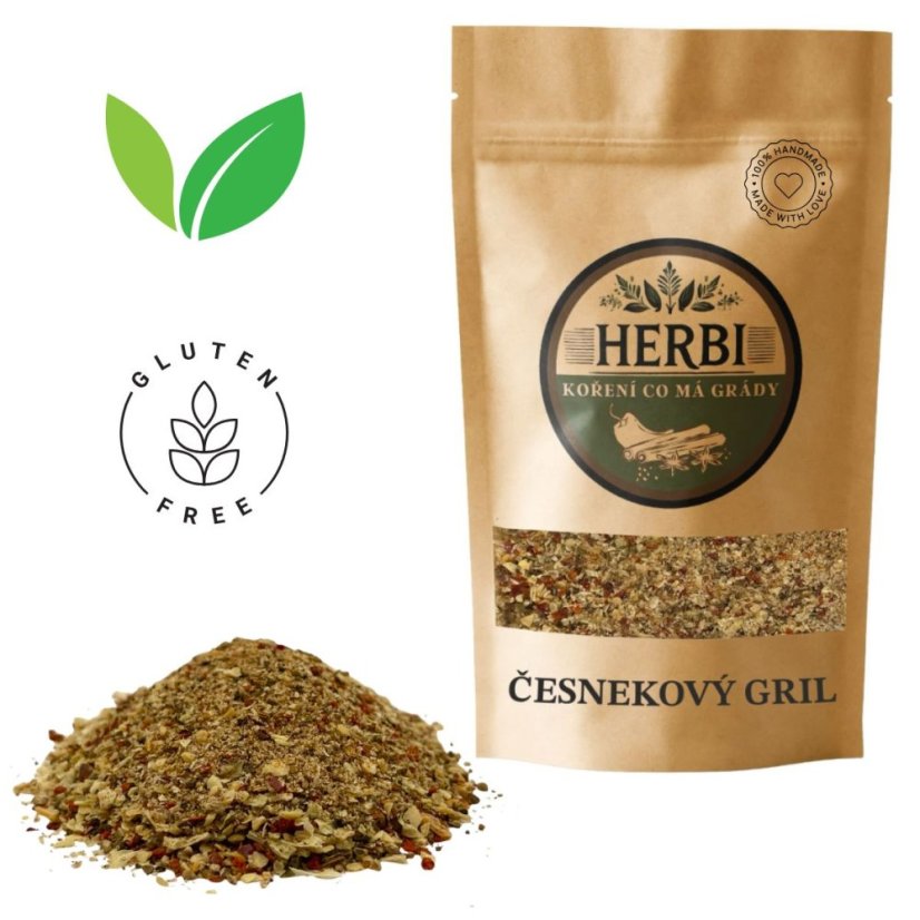 Česnekový gril, 50 g – kořenící směs na maso, zeleninu i marinády s pořádným řízem