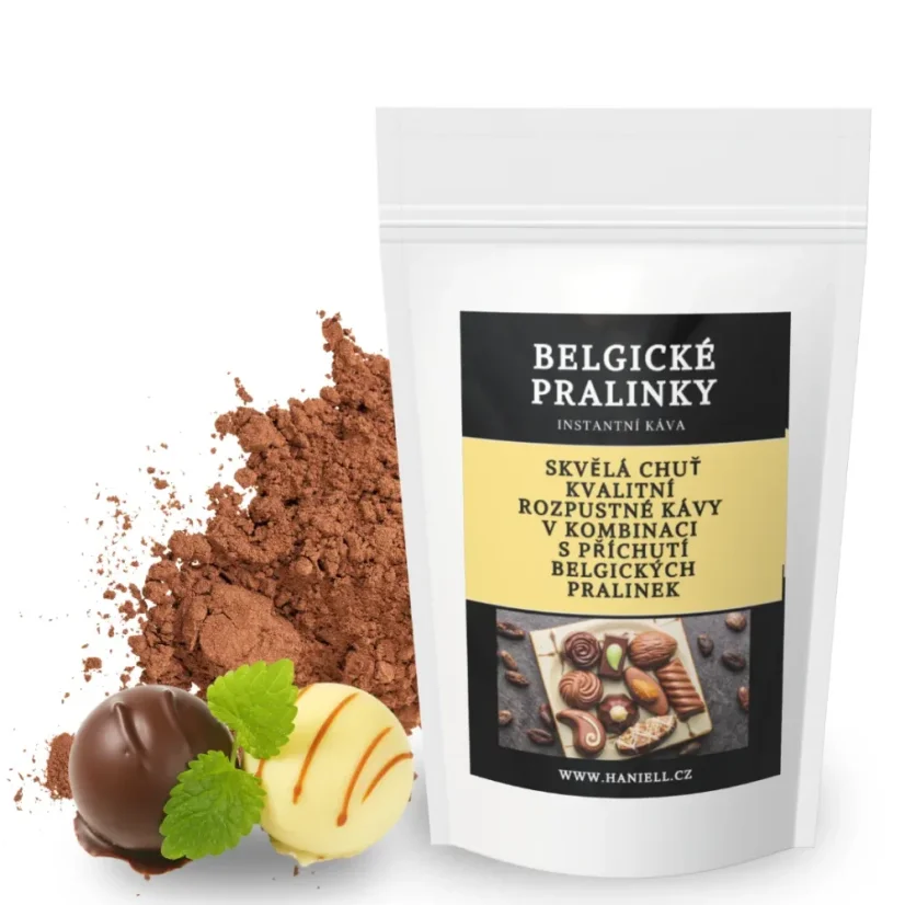 Rozpustná káva Belgické pralinky – jemná a čokoládově svůdná - Hmotnost:: 1000 g