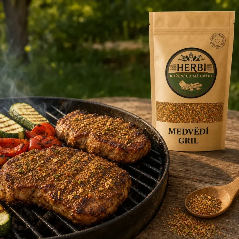 Medvedí gril, 100 g – aromatická bylinková zmes na mäso aj zeleninu
