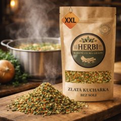 Korenie Zlatá kuchárka bez soli, XXL – prémiový zeleninový základ s výraznejšou chuťou