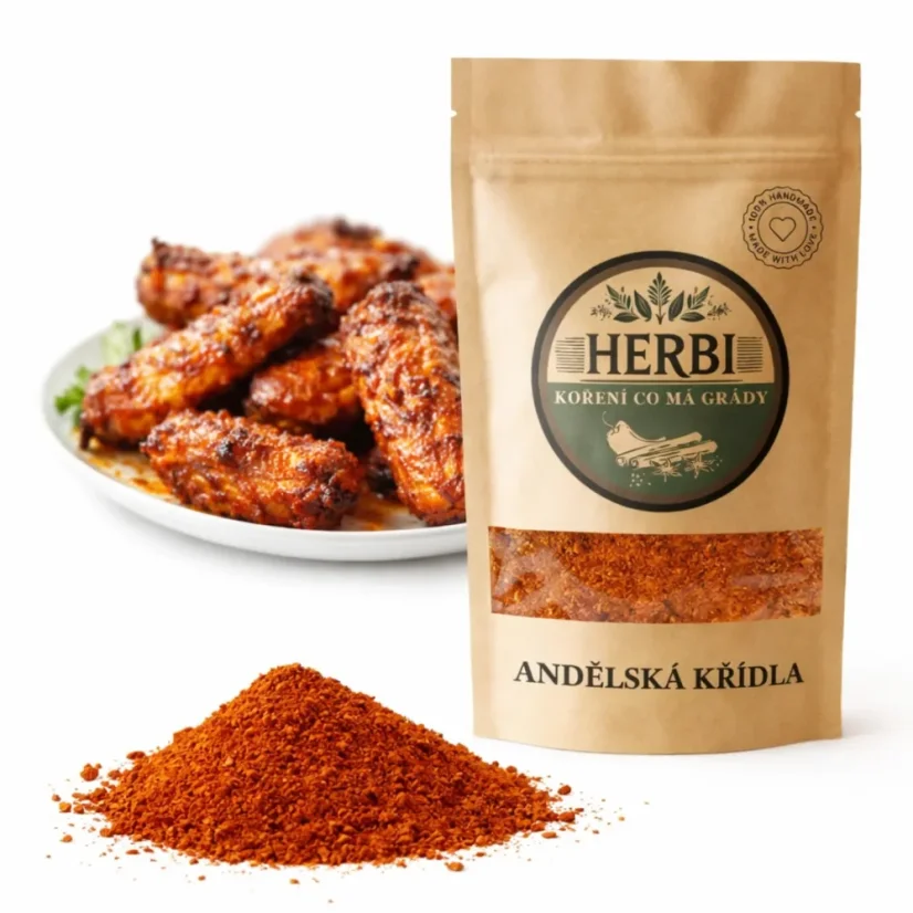 Andělská křídla, 50 g – pikantní směs na kuřecí křidélka