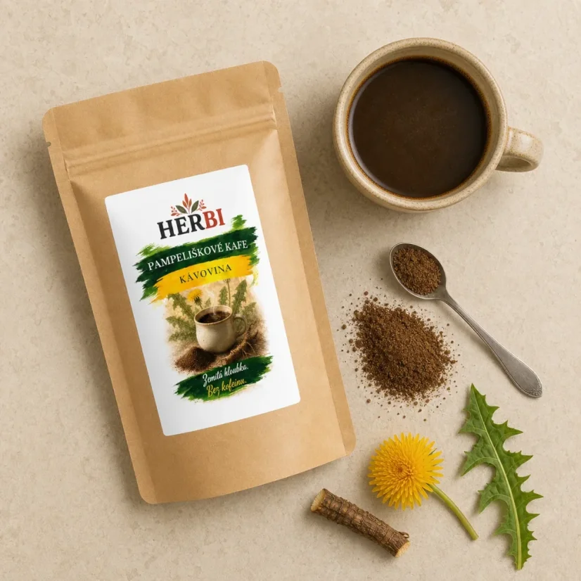 Pampeliškové kafe – kávovina z praženého kořene - Hmotnost: 1000 g