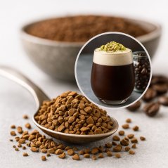 Rozpustná káva Pistáciová – jemná káva s oříškovým šmrncem