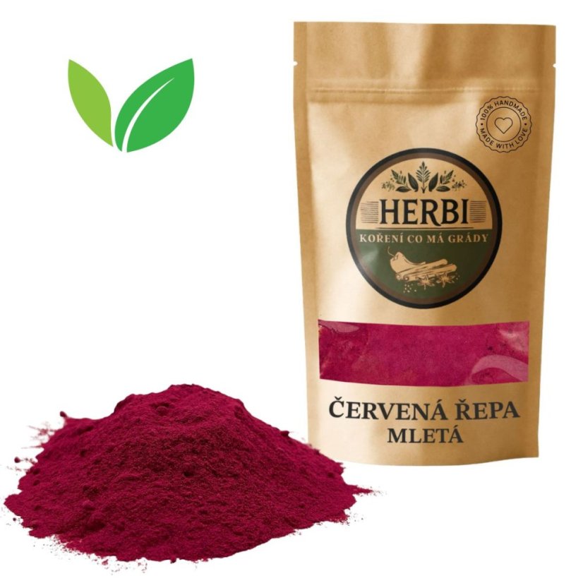 Červená repa mletá, 50 g – prírodné farbivo a chuť do smoothie, cesta aj nátierok