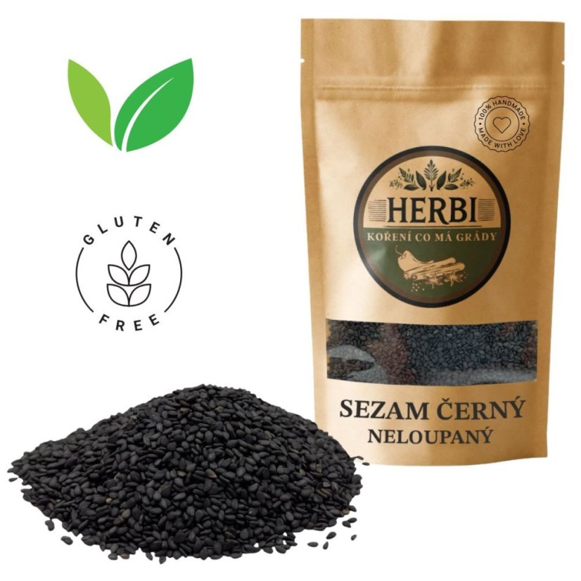 Sezam čierny nelúpaný, 50 g – exotický brat klasického sezamu pre ázijsku kuchyňu