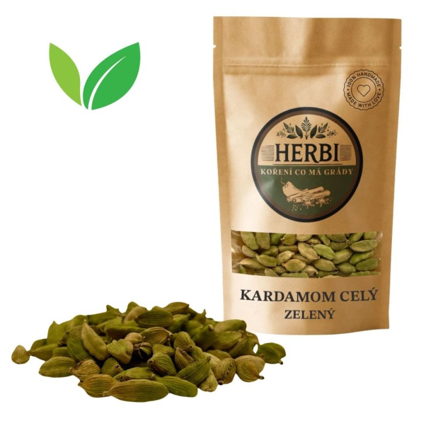 Kardamom celý zelený, 10 g – voňavé orientální koření do kávy a dezertů