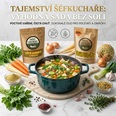 Tajomstvo šéfkuchára výhodná sada korenia bez soli HERBI