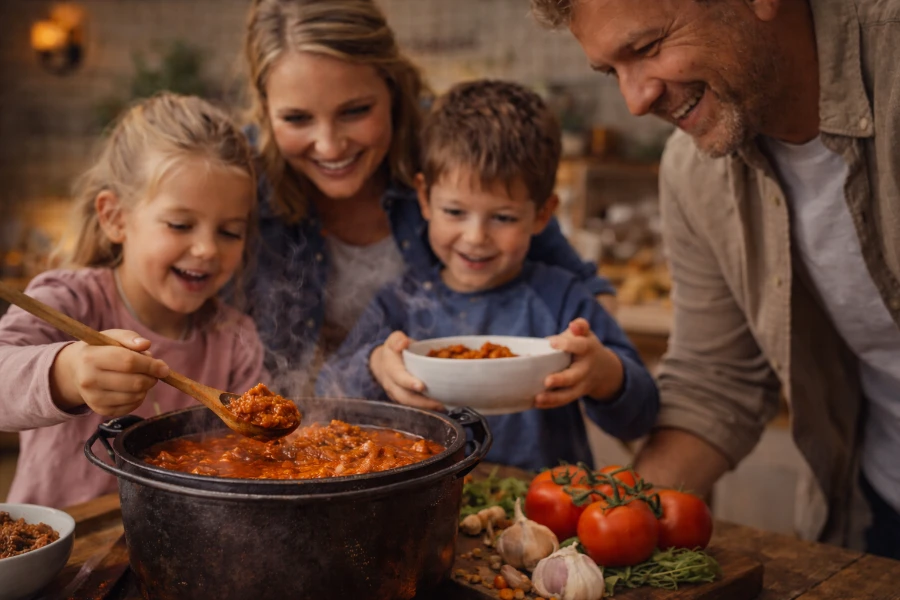 Rodinný guláš – podávání