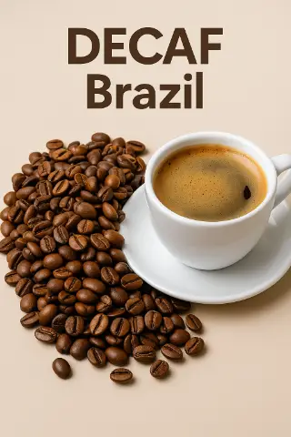 Bezkofeinová káva DECAF Brazil