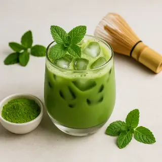 Zelený čaj Matcha s mätou – Haniell