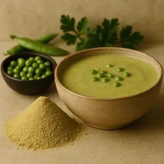 Krémová polévka z hrášku