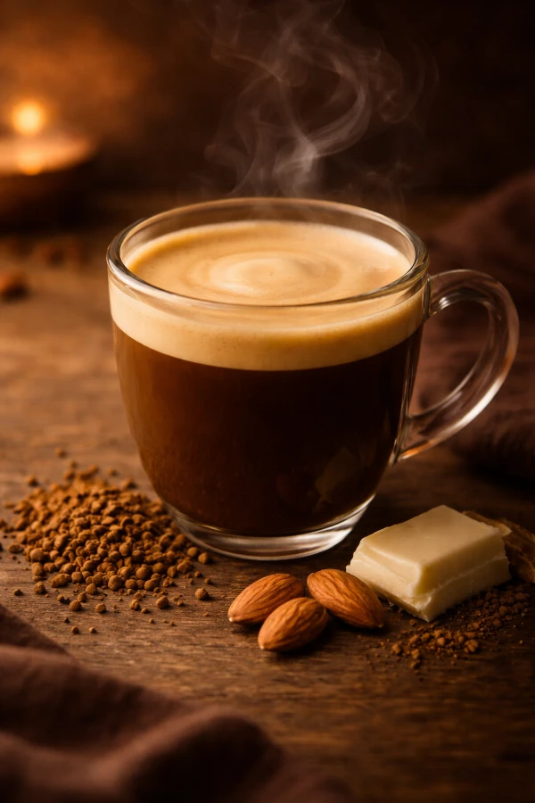 Rozpustná káva Bílá čokoláda