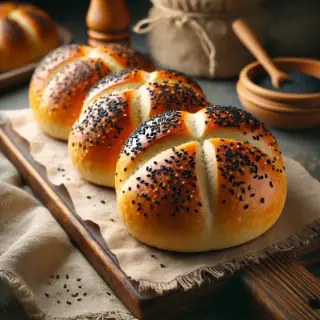 Sushi bowl s čiernym sezamom